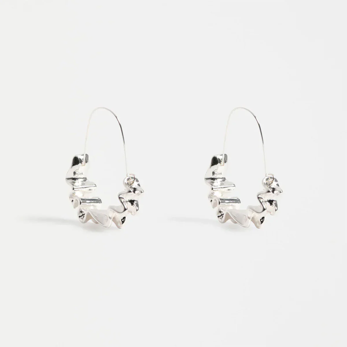 Hoop Earring Andel Silver