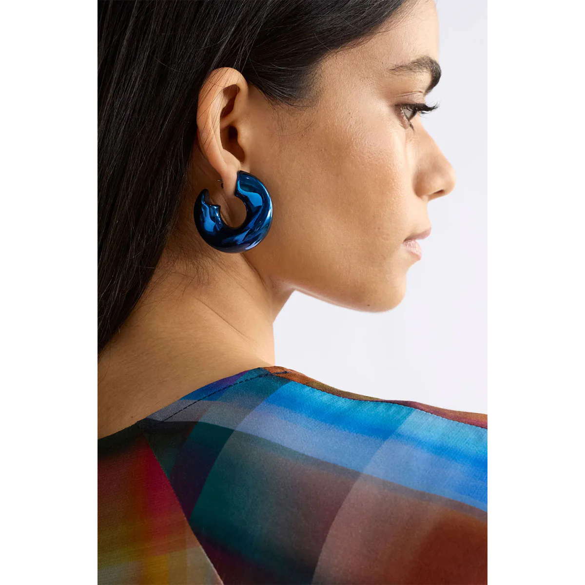 Hoop Earring Askla Milan Green - Elk Accessories - Image 2