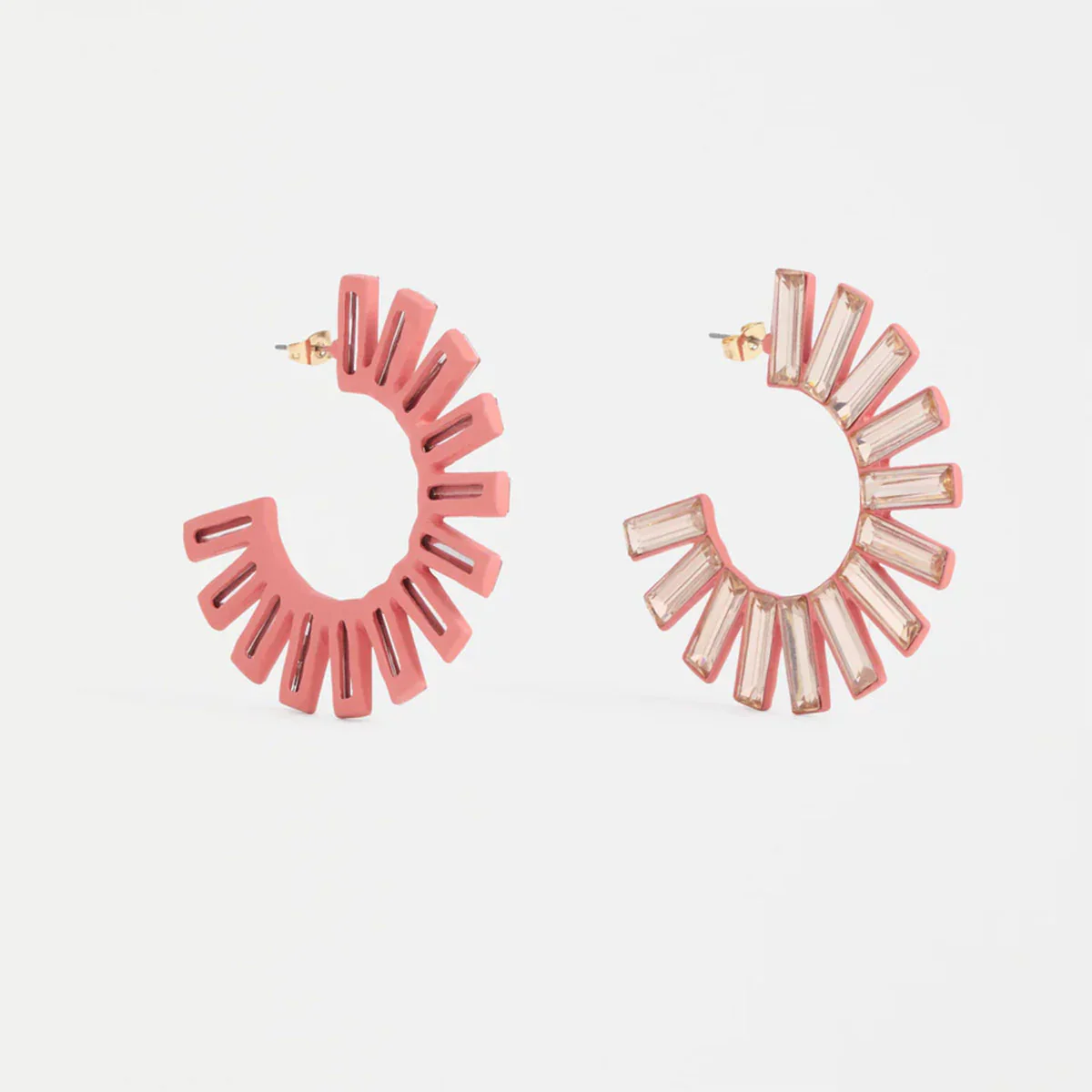 Hoop Earring Jule Peach Large - Elk Accessories