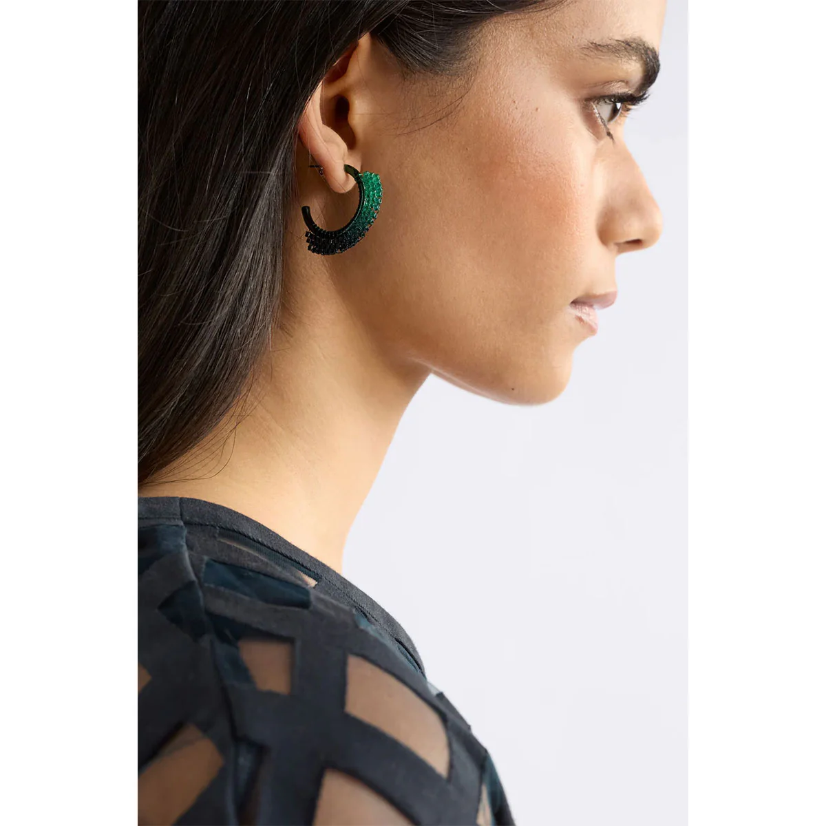 Hoop Earring Kevv Tortoishell Ombre - Elk Accessories - Image 2