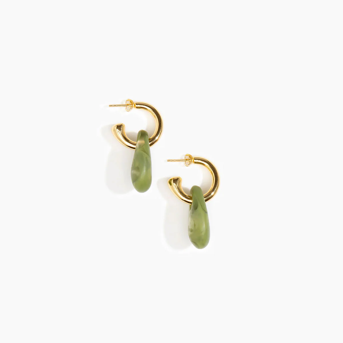 Hoop Earrings Small Hoop Olive - Dinosaur Designs