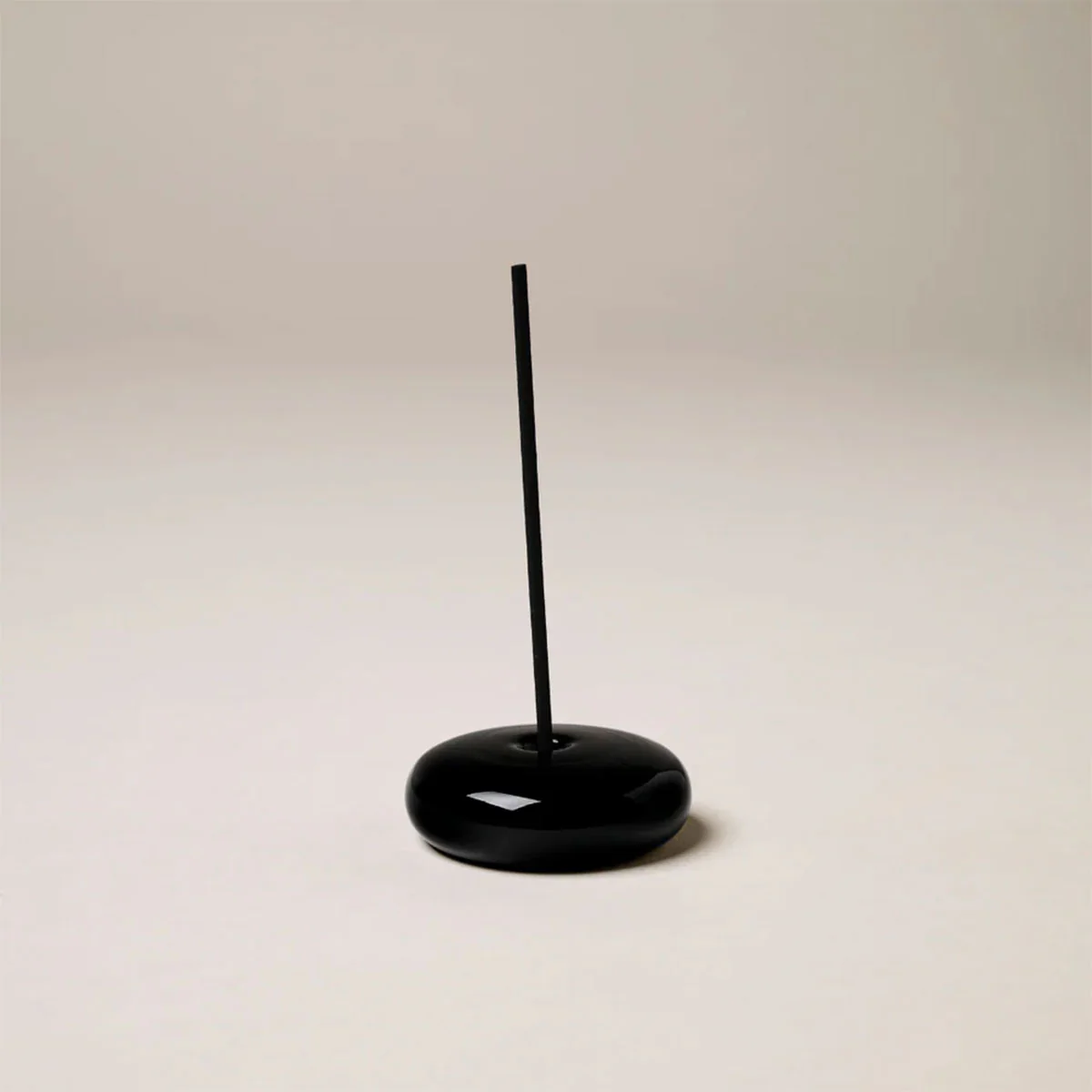 Incense Holder Glass Vessel Black - Gentle Habits