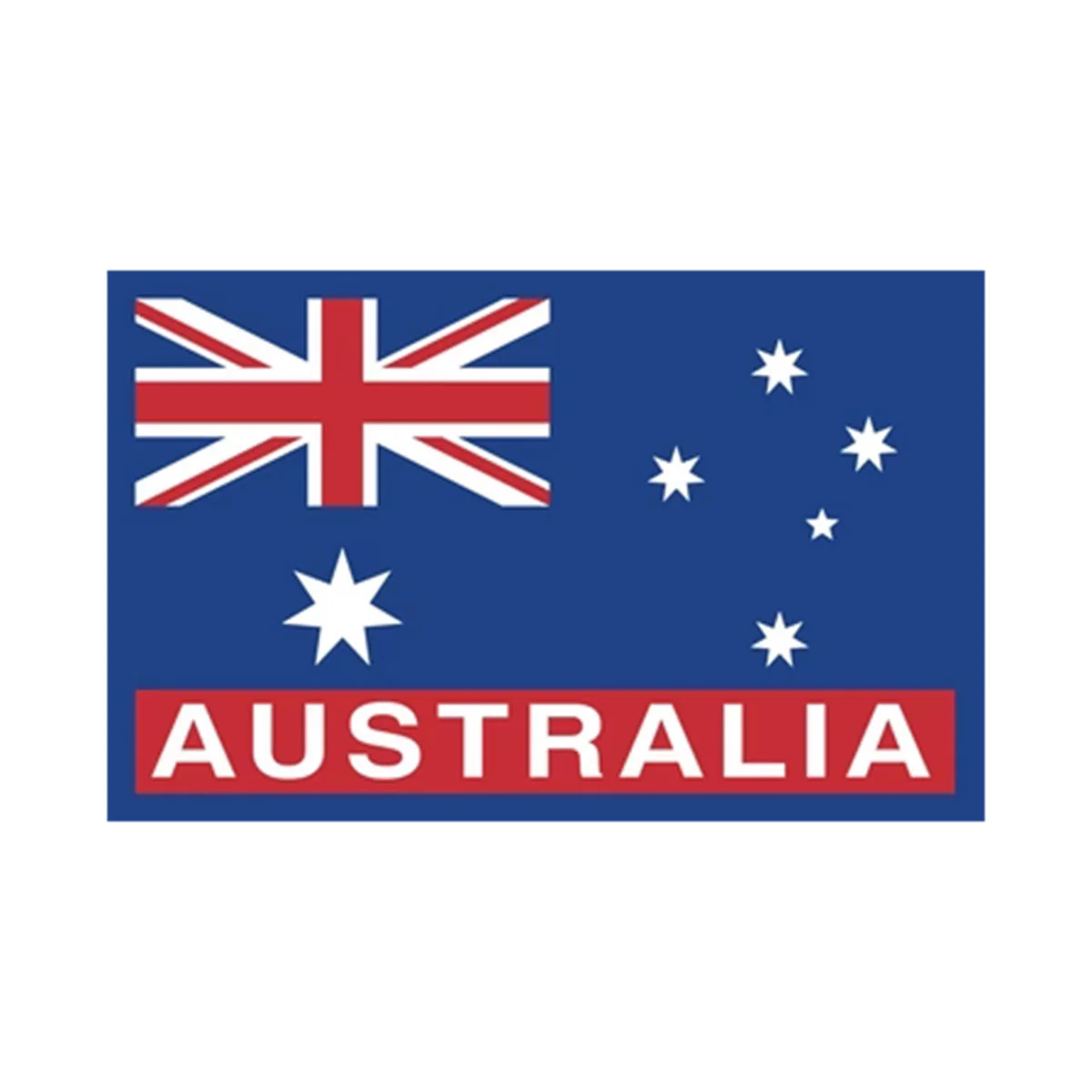 Iron On Woven Badge Australian Flag - Visit Brands