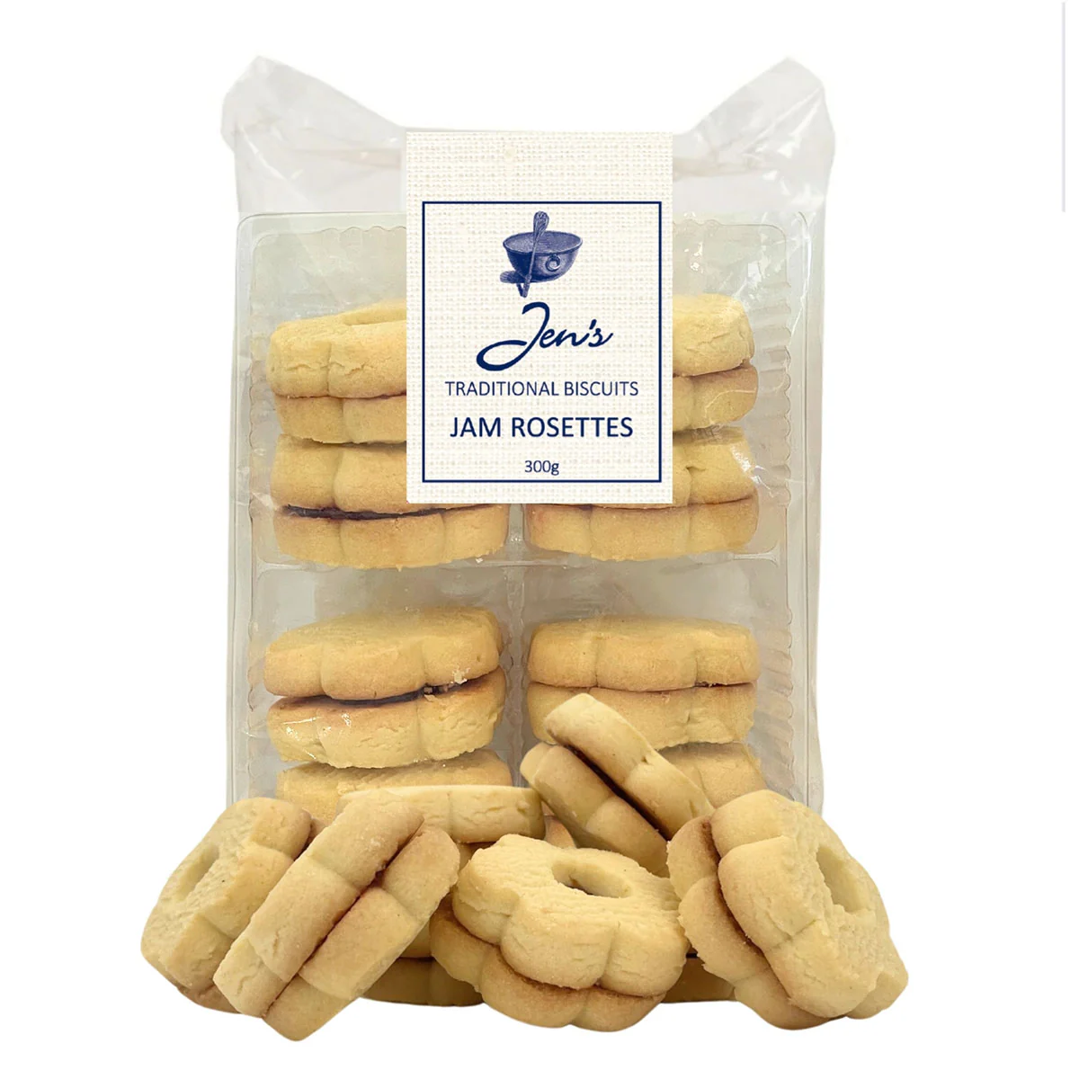 Biscuits Jam Rosettes Jens Traditional 300g - Gourmet Brands
