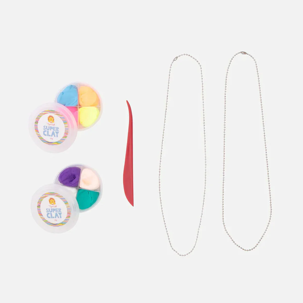 Jewellery Design Kit - Super Clay Necklaces - Tiger Tribe - Image 2