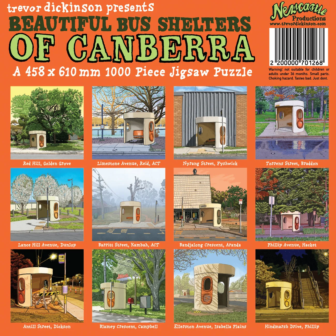 Jigsaw Puzzle Beautiful Bus Shelters of Canberra 1000pc - Trevor Dickinson - Image 4