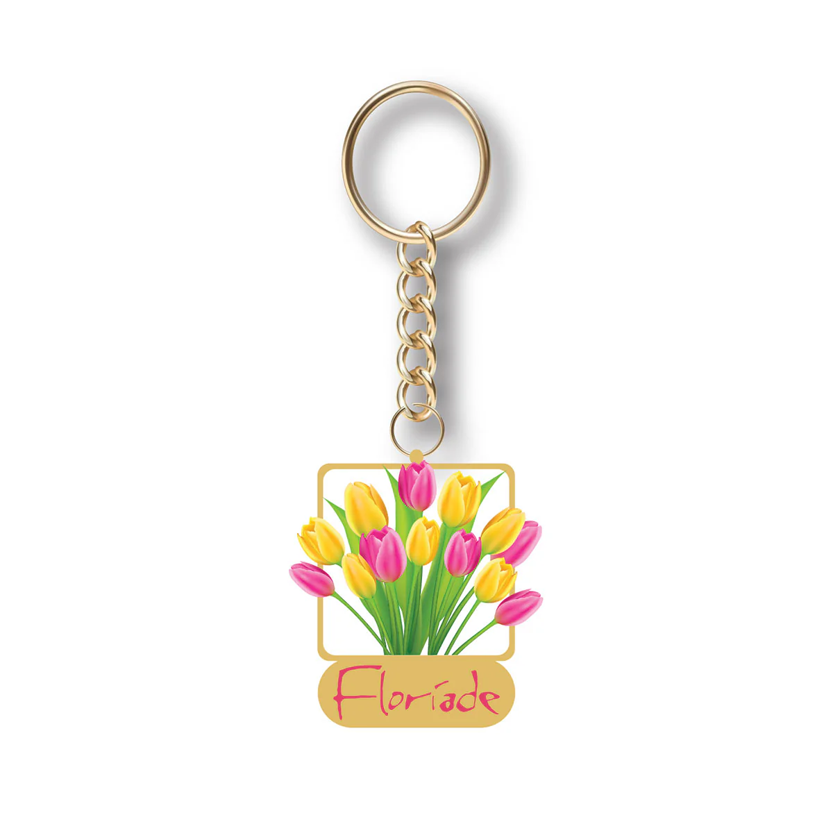 Keyring Enamel Floriade Tulip Bunch - Branded Ideas