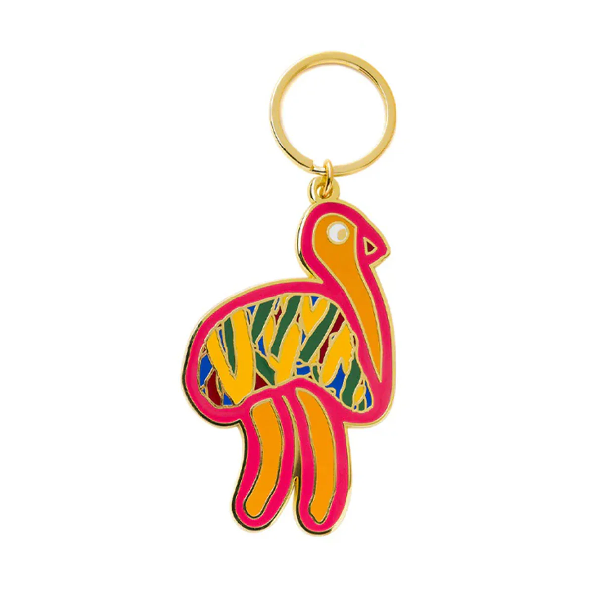 Keyring Orange Torch Emu