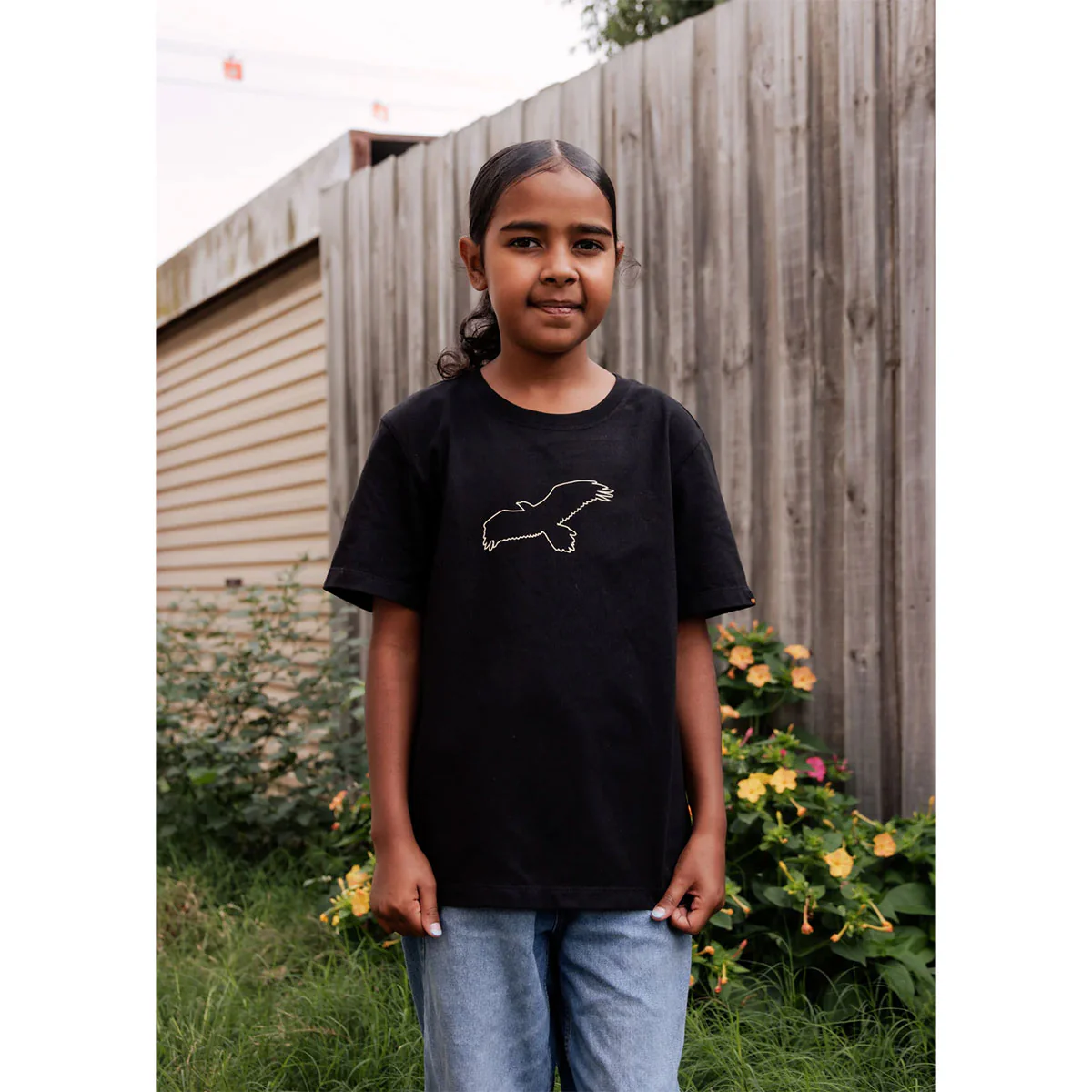 Kids Bunjil Icon Tee Black - Image 3