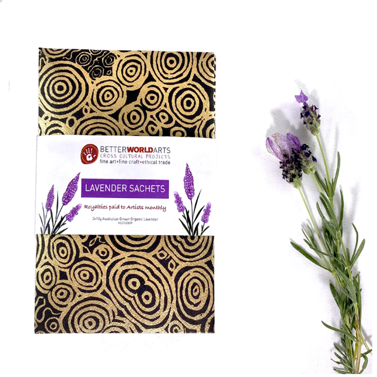 Lavender Sachet 2x10g Nelly Patterson - Better World Arts
