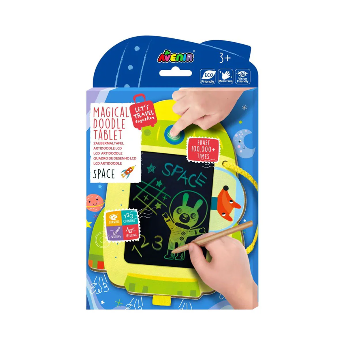 LCD Artidoodle Board Spaceship - Johnco Productions