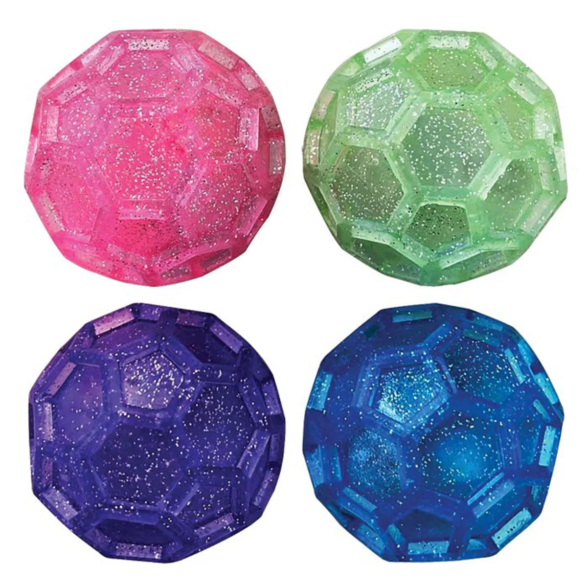 Light Up Glitter Geo Ball - Isalbi