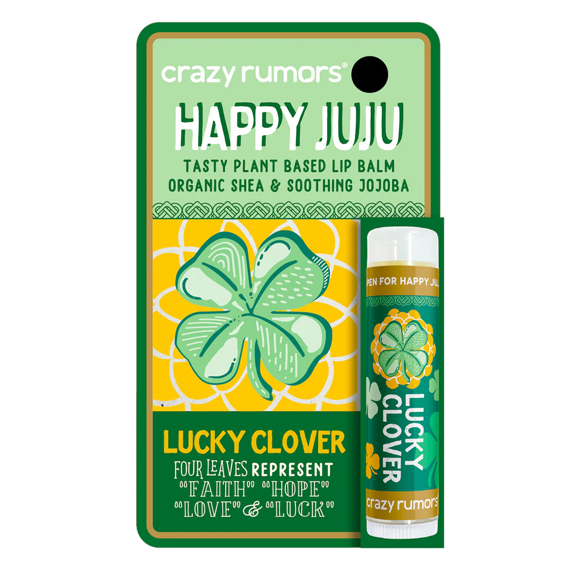 Lip Balm Lucky Clover Happy Juju - Crazy Rumors