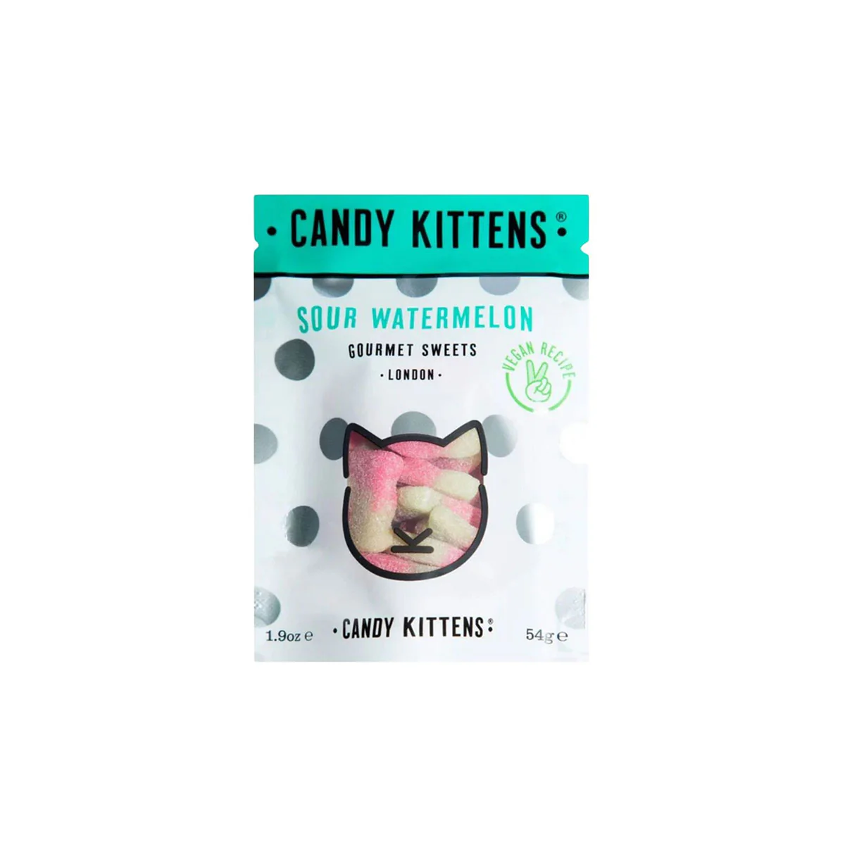 Lollies Sour Watermelon 54g Candy Kittens - Gourmet Brands
