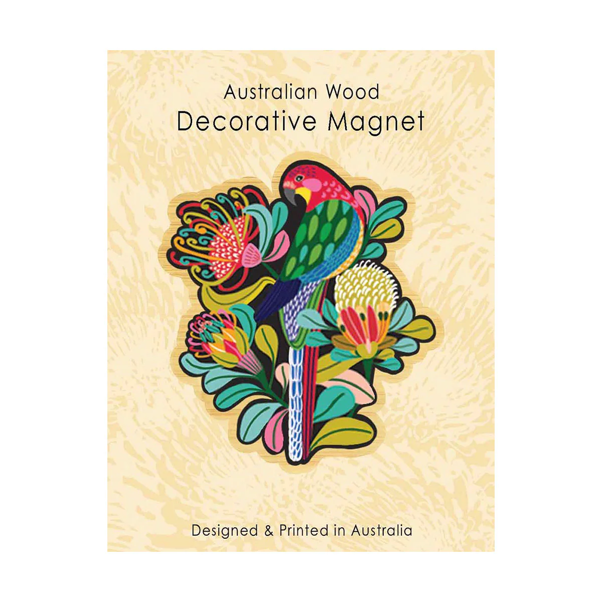 Magnet KK Rosella Wooden - Aero Images