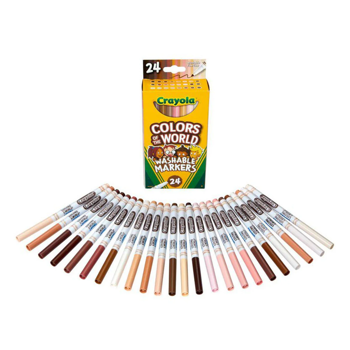 Markers Colours Of The World Fine Line 24 Pack - Crayola - Image 2