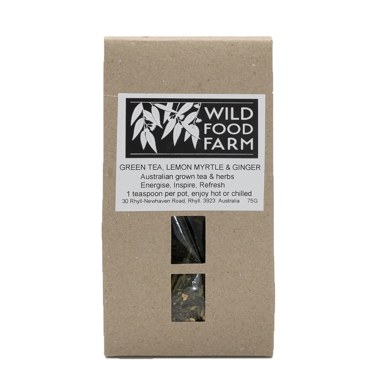Tea Green Tea Lemon Myrtle & Ginger 75g - Outbackchef