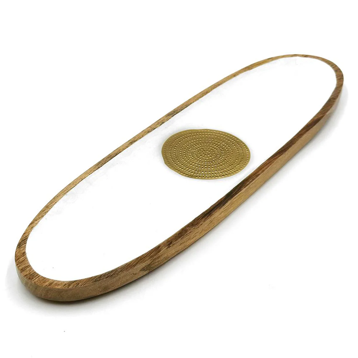 Medallion Oblong Plate Olivia Wilson BOWI711MOP - Better World Arts