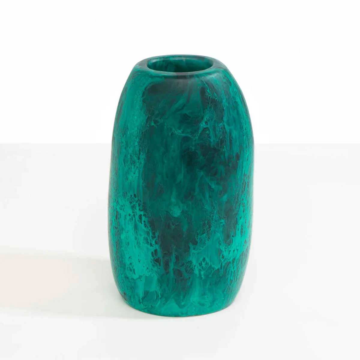 Medium Pebble Vase Swirl Mineral - Dinosaur Designs