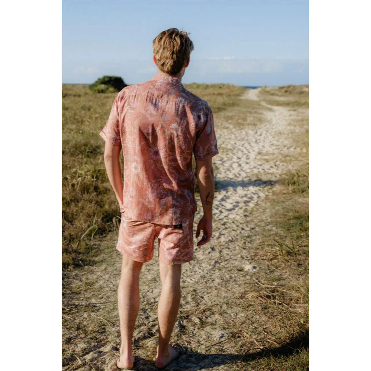 Men's Shirt Short Sleeve Byron Banksia Rust - Peggy & Finn - Image 2