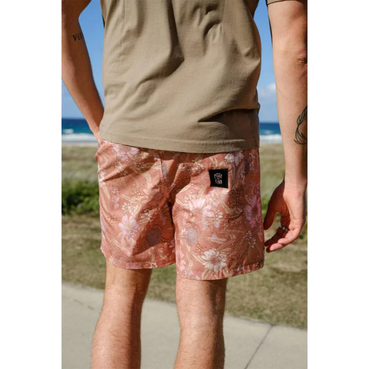 Men's Walk Shorts Byron Banksia Rust - Peggy & Finn - Image 2