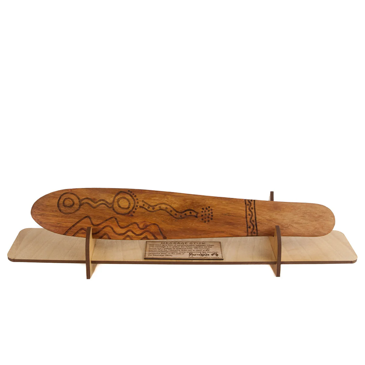 Message Stick Boxed with Display Stand - Murra Wolka - Image 2