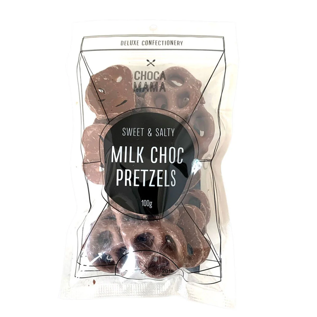 Milk Chocolate Pretzels 100g - Chocamama