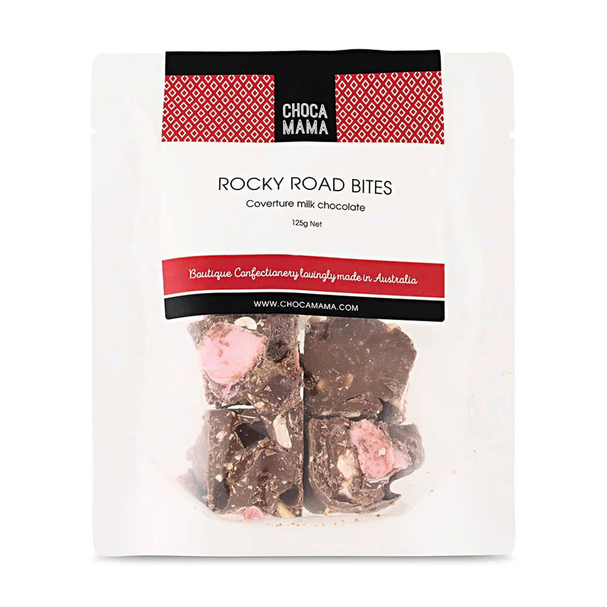 Milk Rocky Road Bites 125g - Chocomama