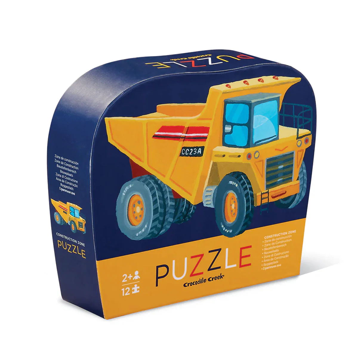 Mini Puzzle 12pc Construction - Tiger Tribe
