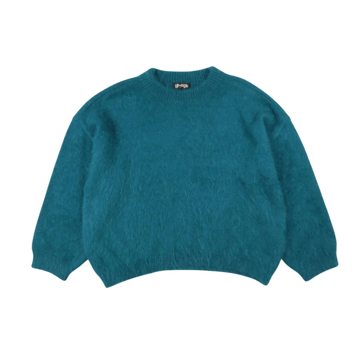 Montreal Knit Sweater Teal in Angora