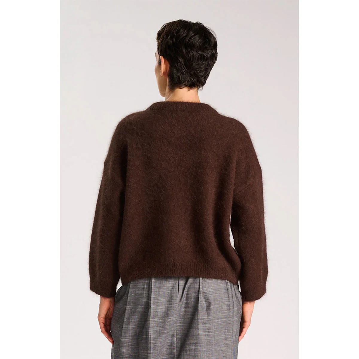 Montreal Knit Sweater Brown - Image 3