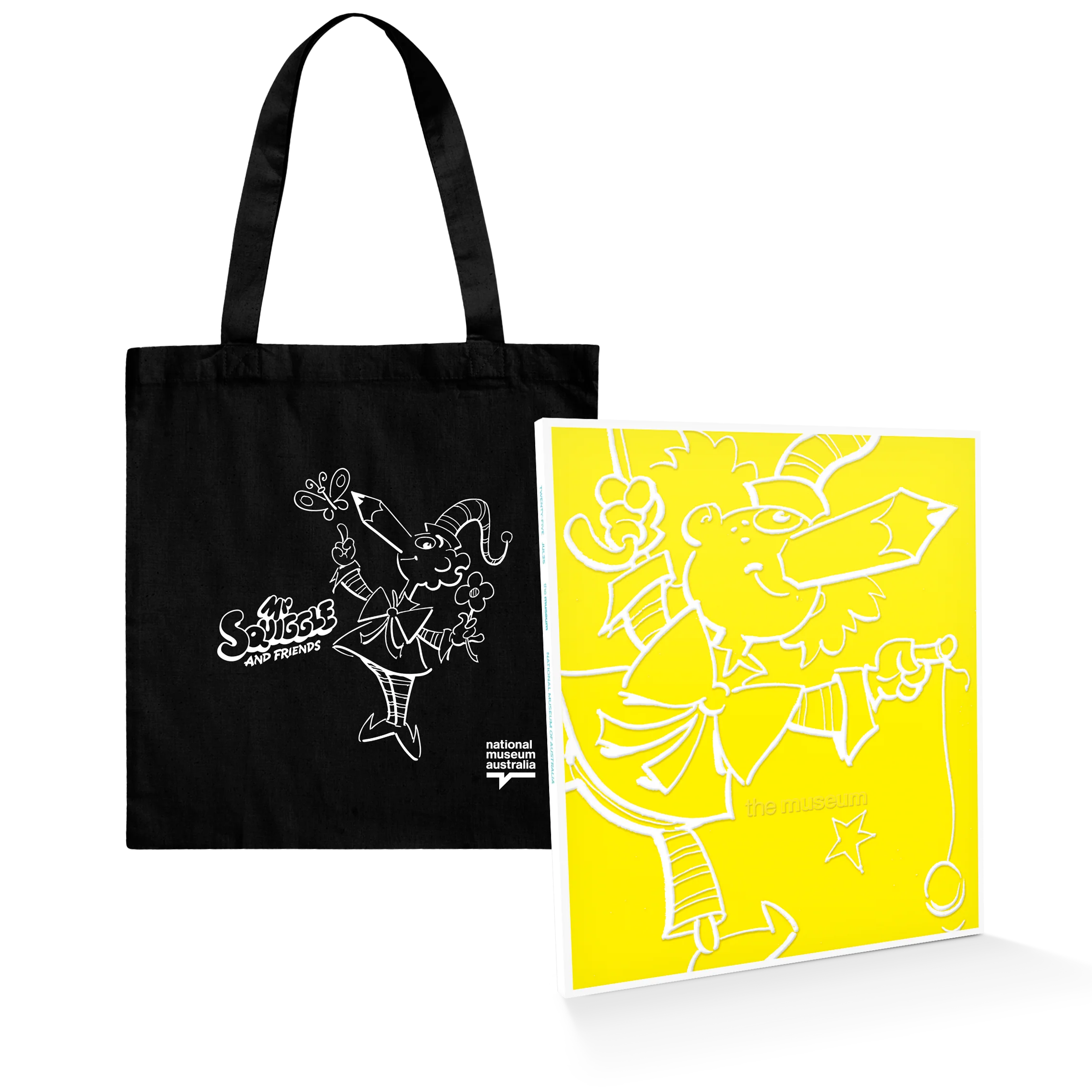 Mr Squiggle Adult Tote Bag