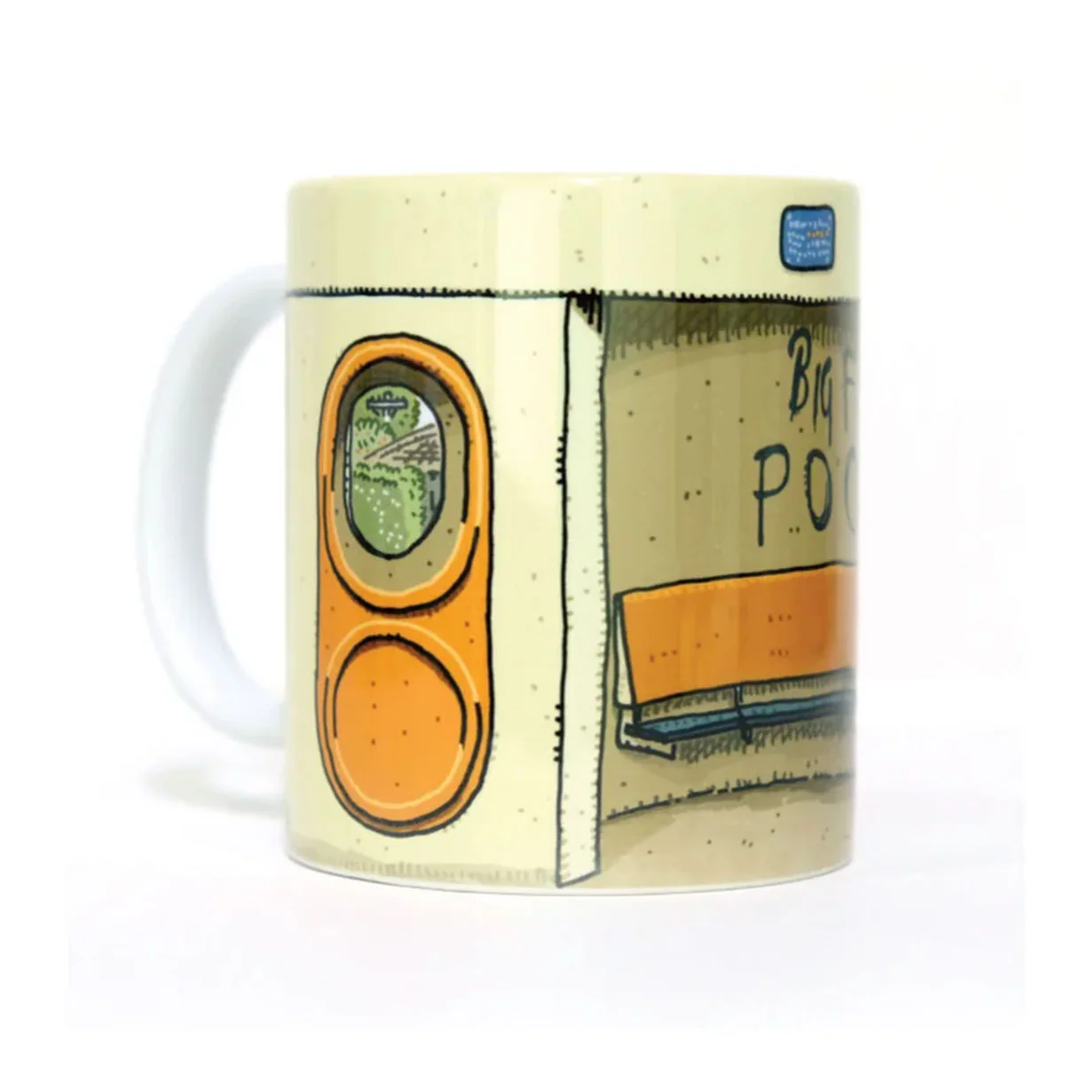 Mug Bus Shelter Big Fat Poo - Trevor Dickinson - Image 2
