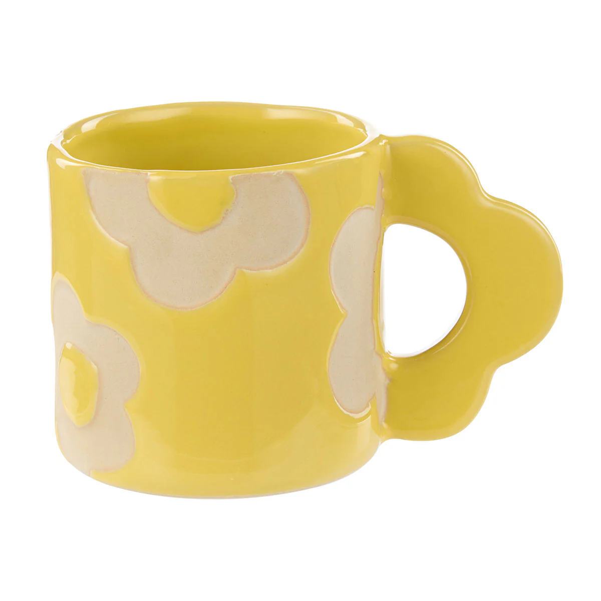 Mug Posey Flower Yellow 400ml - Isalbi