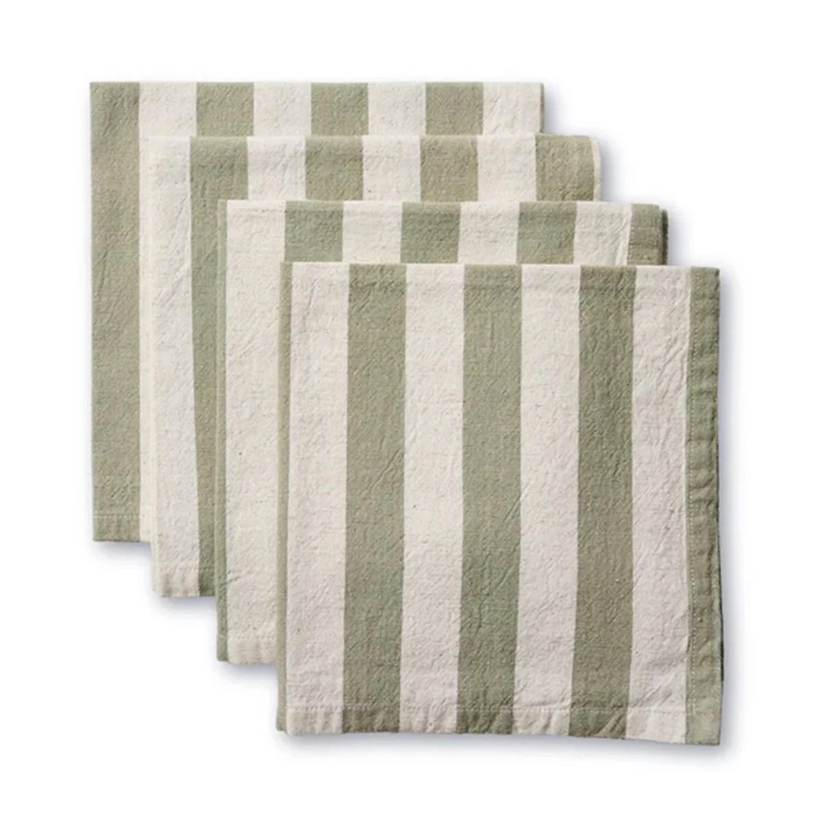 Napkin Estelle Green Stripe 4 Set - Madras Link