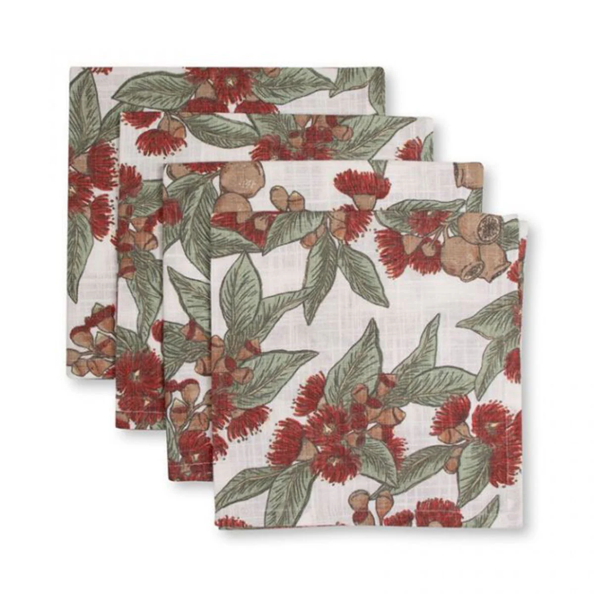 Napkin Natalie Red 4 Set - Madras Link