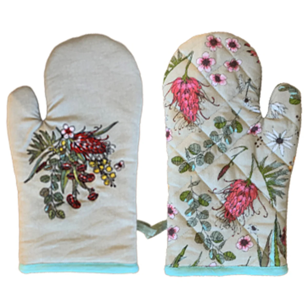 Single Mitt Native Floral Print - Branded Ideas