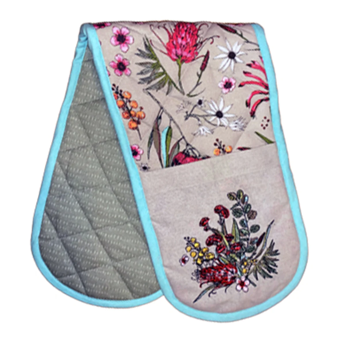 Double Mitt Native Floral Print - Branded Ideas