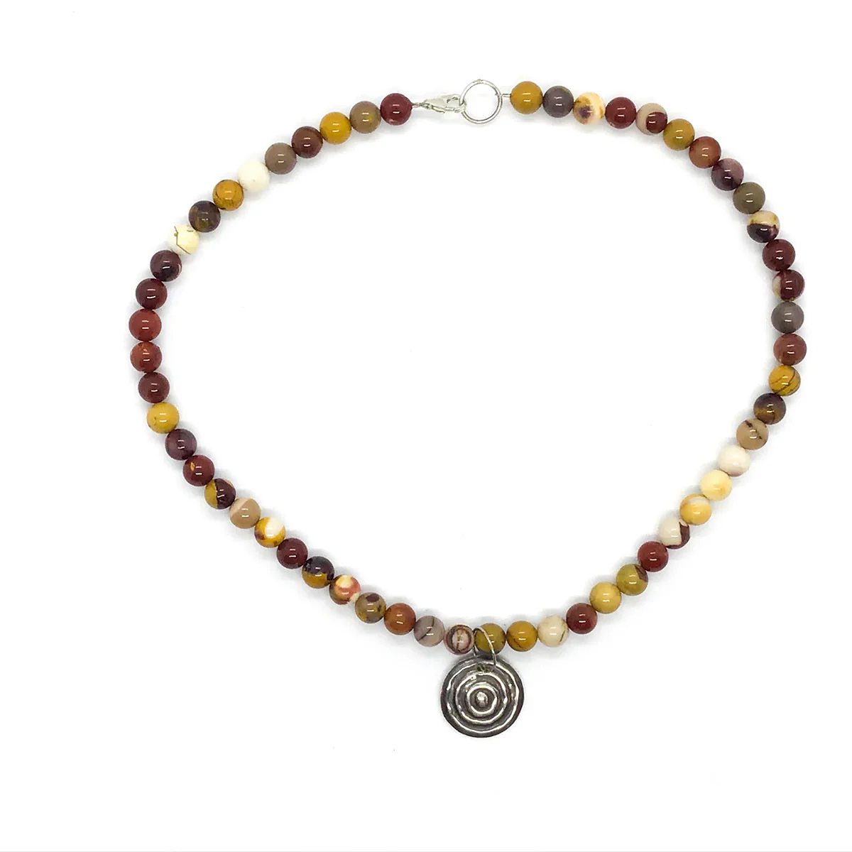Necklace Waterhole Gemstone Matt Mookaite Small - Sonia Pallet