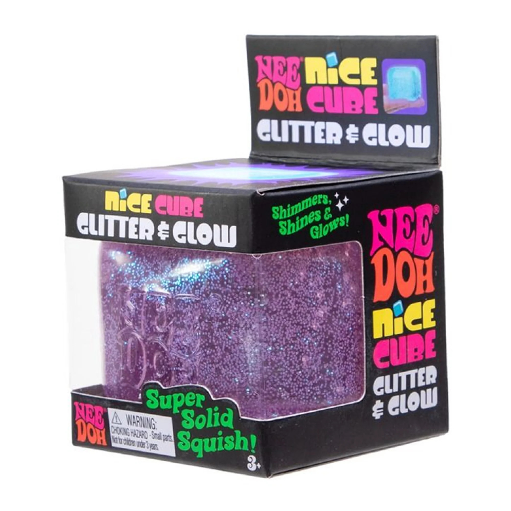 Nee Doh Glitter & Glow Nice Cube - William Valentine
