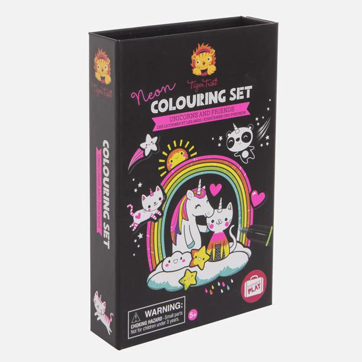 Neon Colouring Set Unicorn and Friends - Tiger Tribe - Image 4