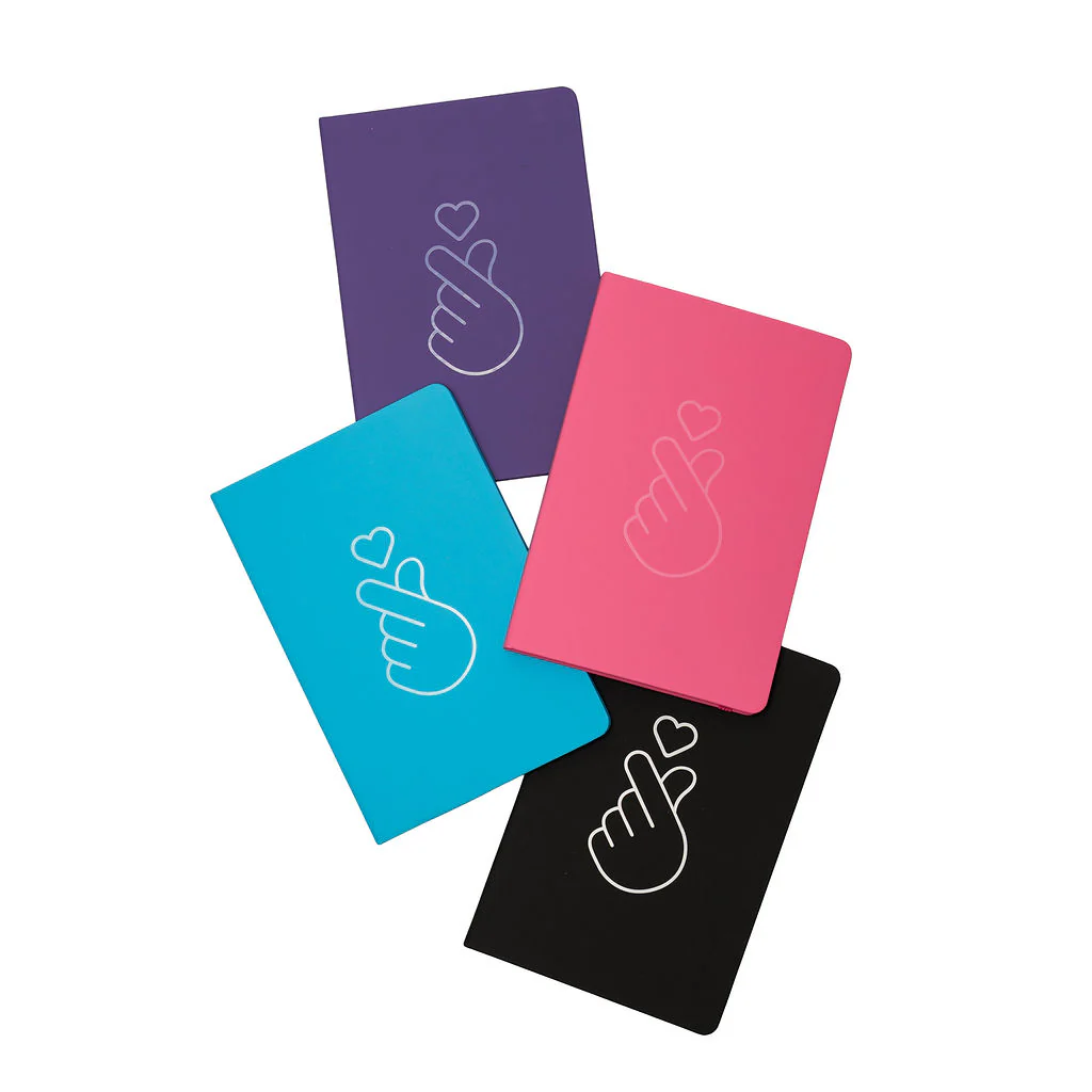 Notebook Purple Finger Heart Korean Wave NMA - Branded Ideas - Image 2