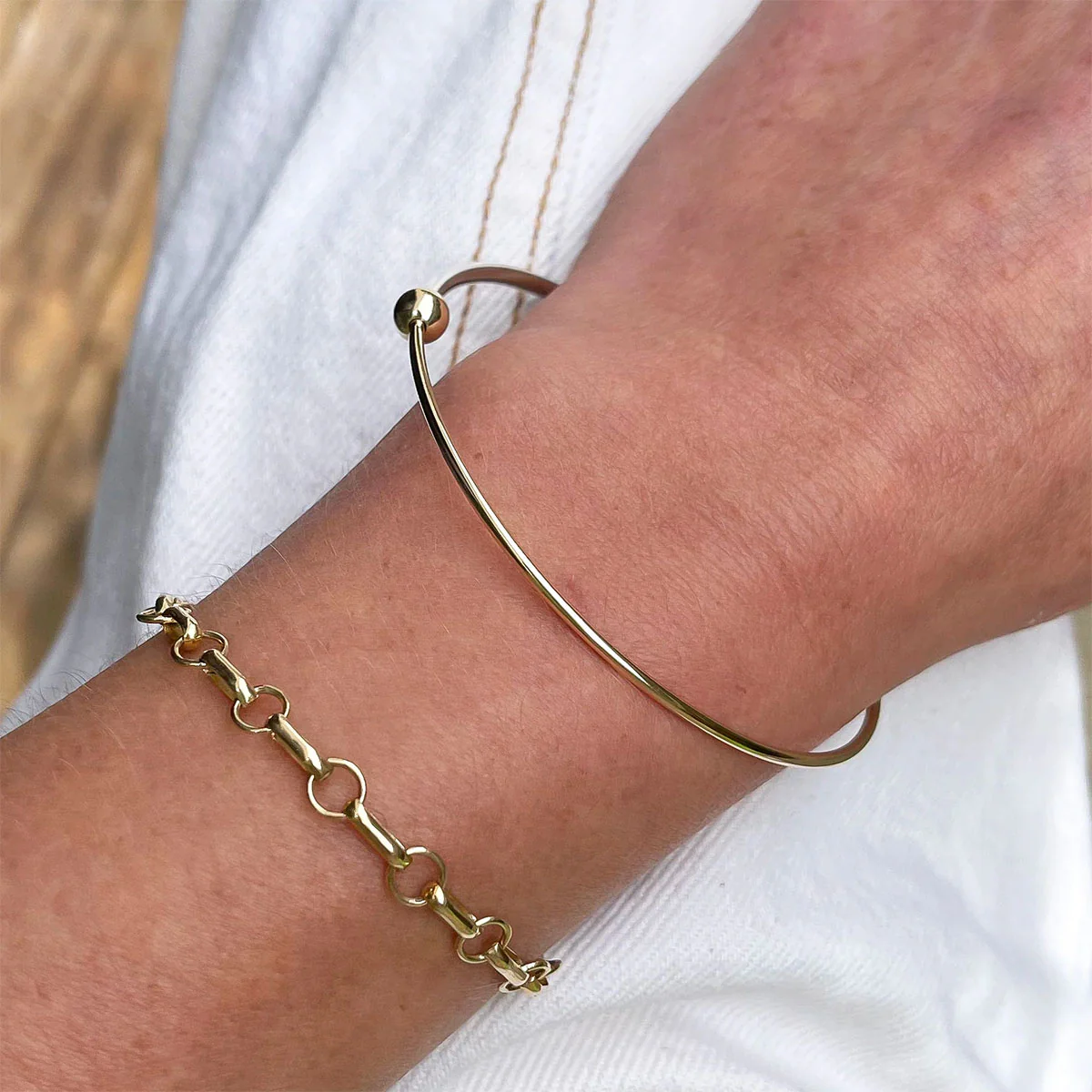 Orbit Bangle Gold Filled Silver Bangle - Amy Tamblyn - Image 2