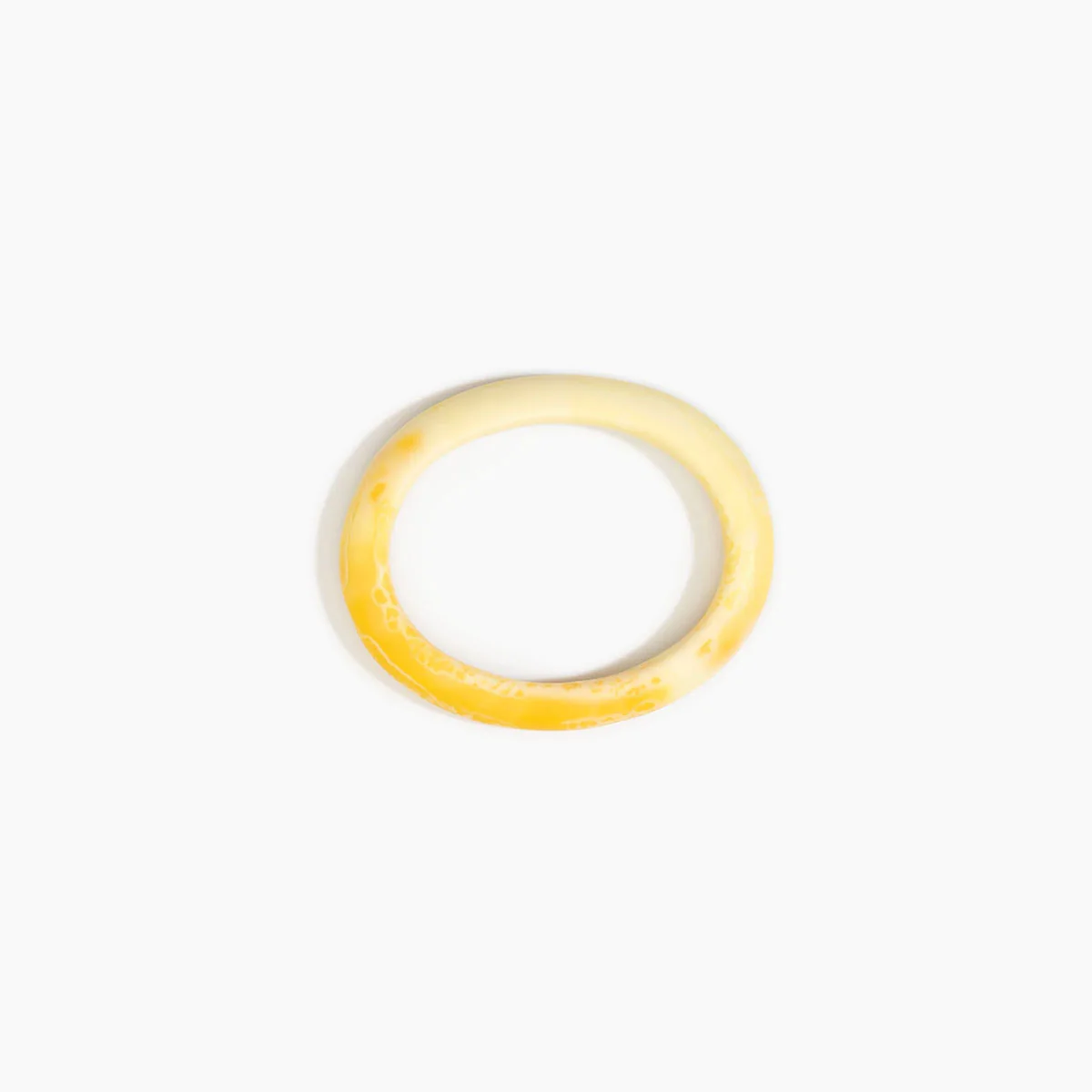 Oval Bangle Small Daisy Wide Fit - Dinosaur Designs - Image 2