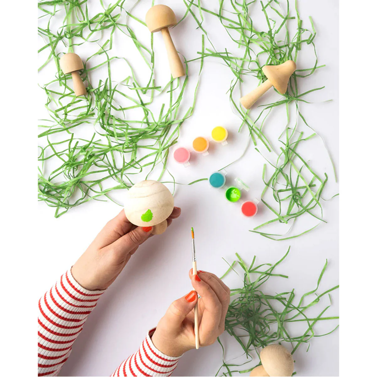 Paint Your Own Wooden Mushrooms - Journey Of Something - Image 2