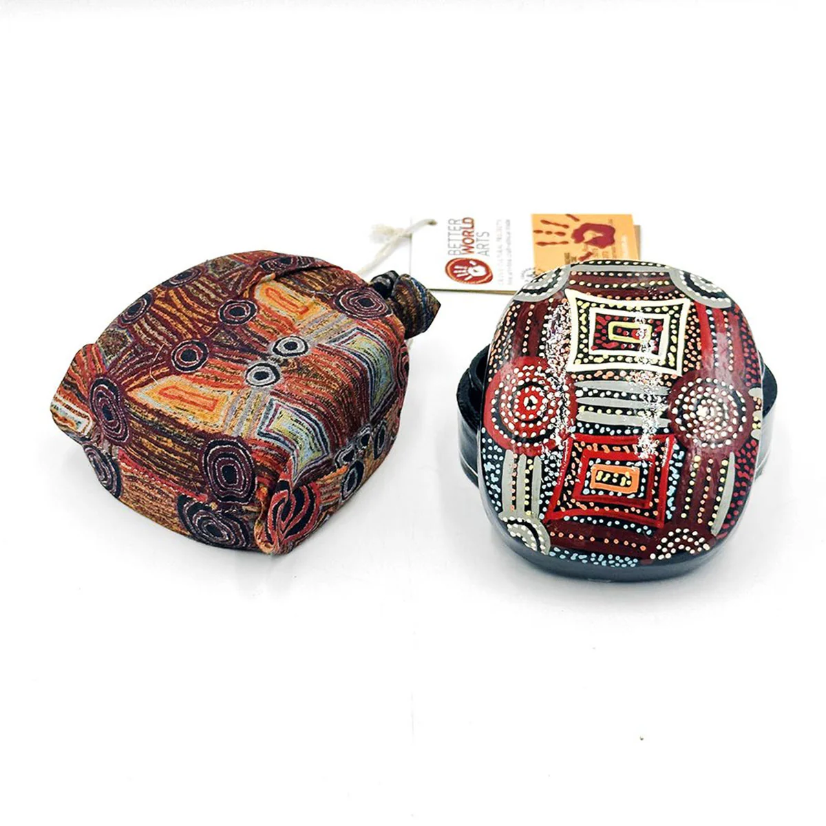 Painted Box Medium Mary Napangardi Brown MAB665 - Image 2