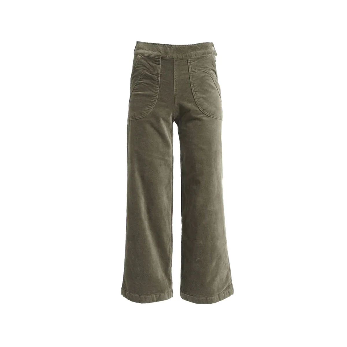 Pants Long Peggy Paris Khaki Soft Velvet - Olga De Polga