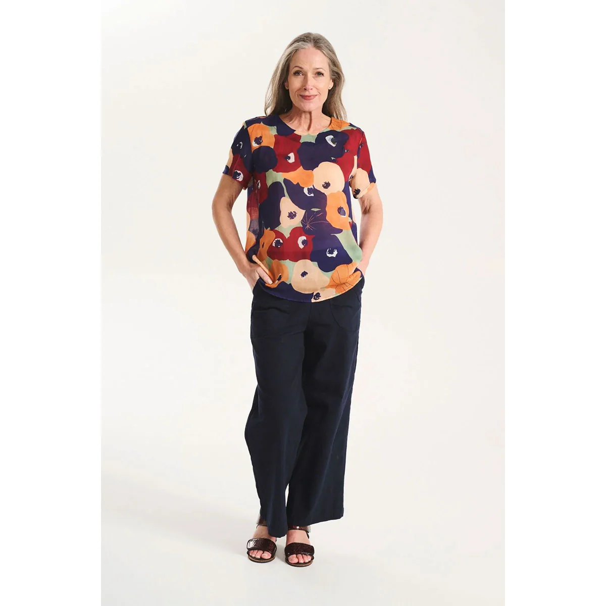Pants Peggy Tana Navy Cotton - Olga de Polga - Image 2