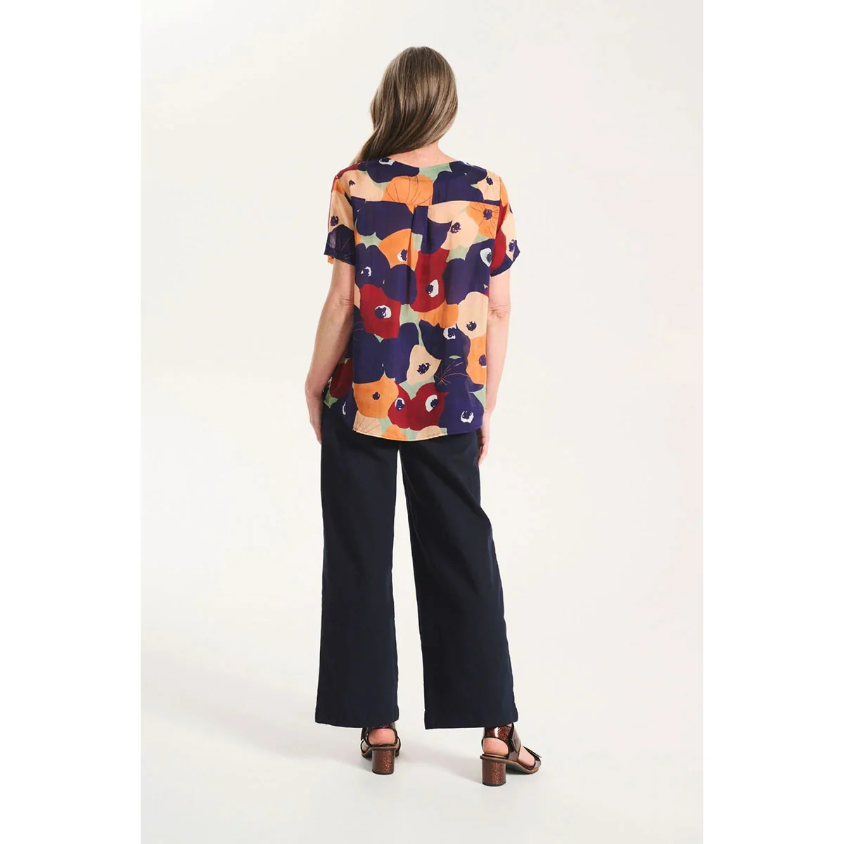 Pants Peggy Tana Navy Cotton - Olga de Polga - Image 3