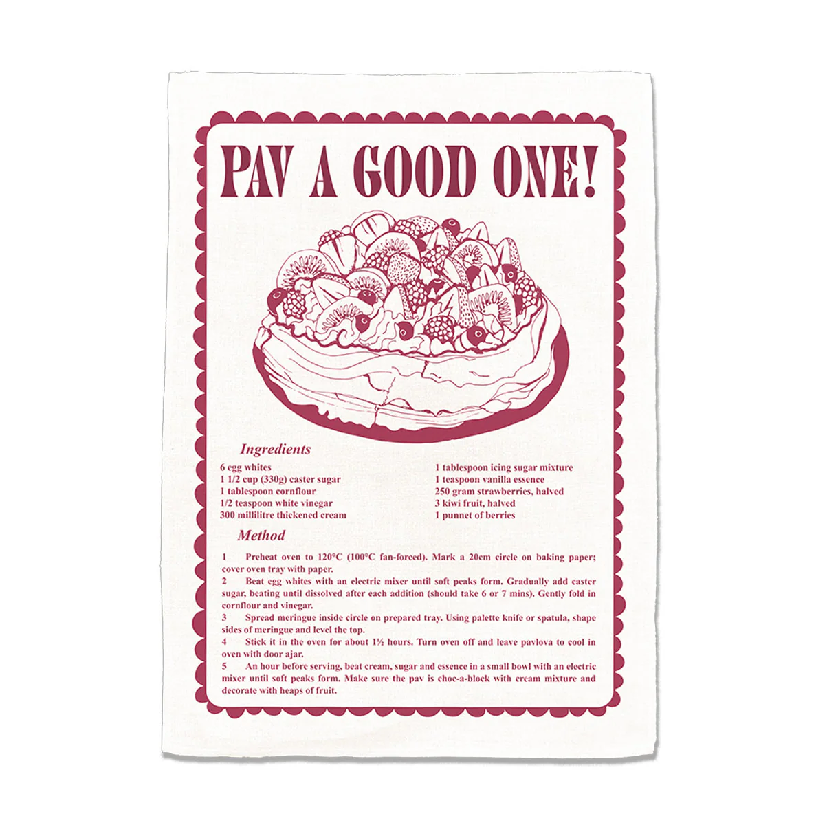 Pav a Good One Tea towel